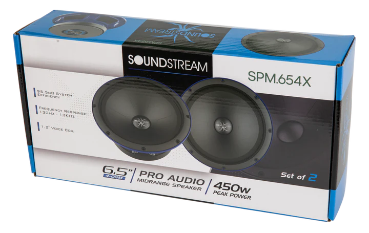 Soundstream SPM.654X 6.5" Pro Audio Midrange Speaker 450W (Pair)