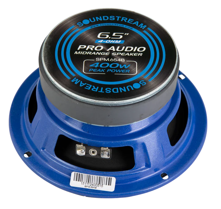 Soundstream SPM.654B 6.5" Pro Audio Midrange Speaker with Bullet 400W Pair