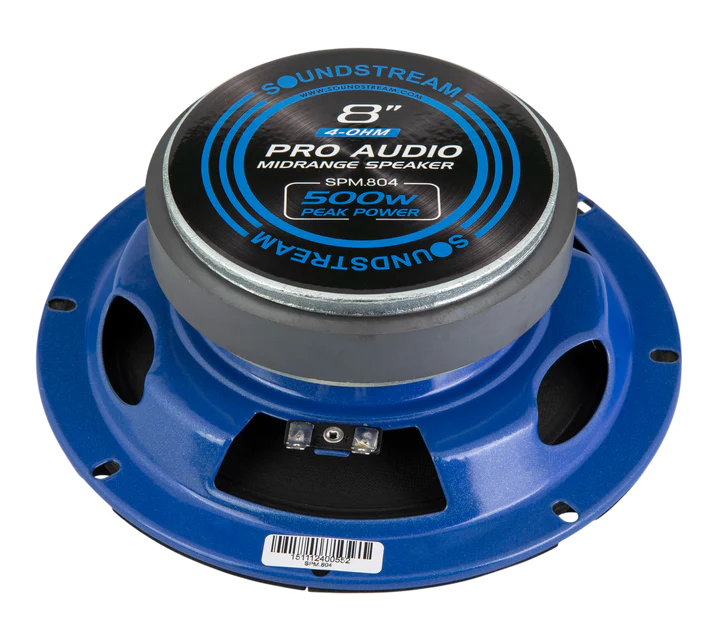 Soundstream SPM.804 8" Pro Audio Midrange Speaker 500W Pair