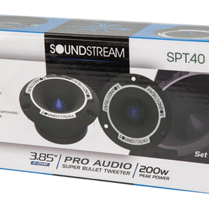 Soundstream SPT.40 3.85" Pro Audio Super Bullet Tweeter 200W (Pair)