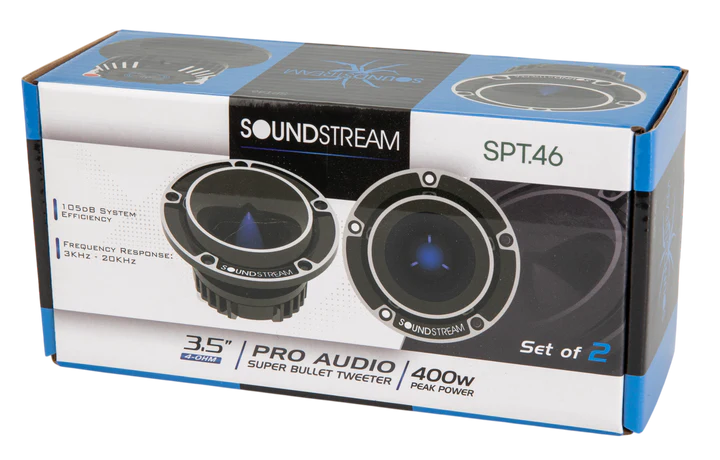 Soundstream SPT.46 3.5" Pro Audio Super Bullet Tweeter 400W (Pair)