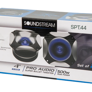 Soundstream SPT.44 4" Pro Audio Super Bullet Tweeter 500W (Pair)