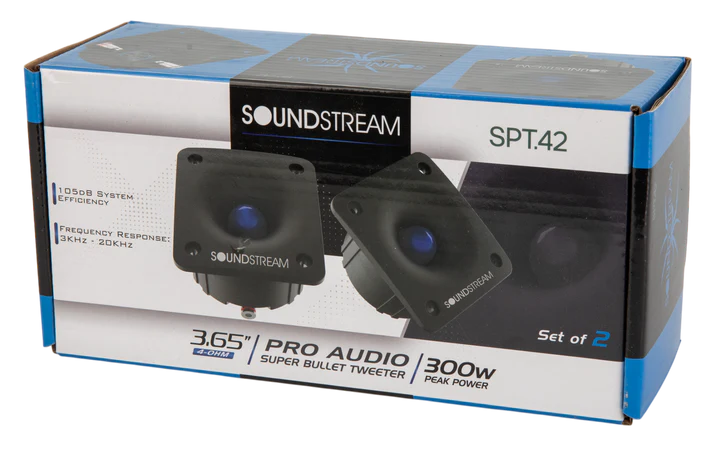 Soundstream SPT.42 3.65" Pro Audio Super Bullet Tweeter 300W (Pair)