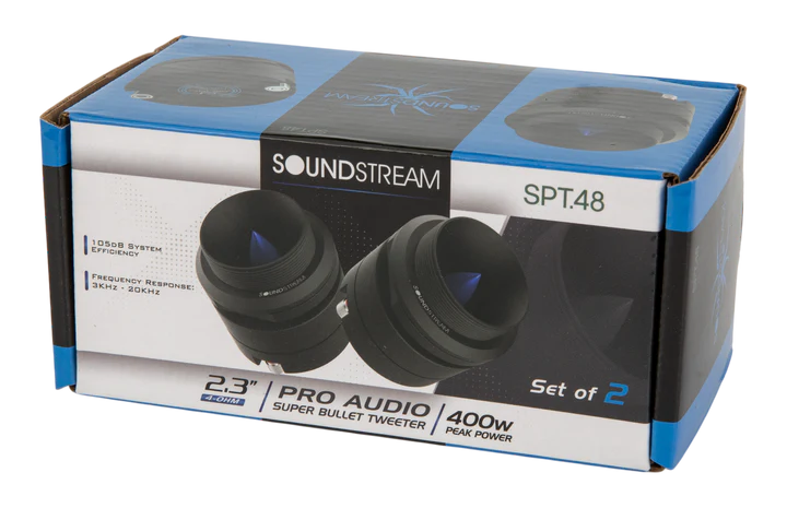 Soundstream SPT.48 2.3" Pro Audio Super Bullet Tweeter 400W (Pair)