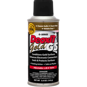 Hosa G5S-6 CAIG DeoxIT GOLD Contact Enhancer 5% Spray, 5 oz
