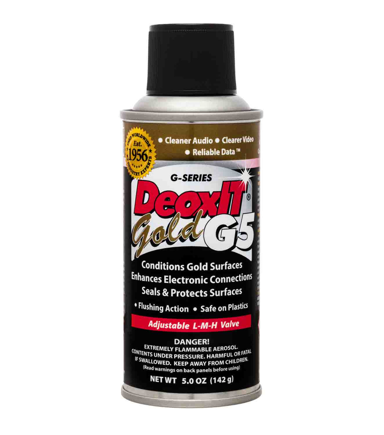 Hosa G5S-6 CAIG DeoxIT GOLD Contact Enhancer 5% Spray, 5 oz