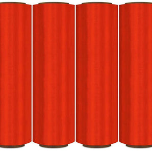 4 RED 18"x 1500 FT Roll 80 Gauge Thick Stretch Packing Wrap Pallet Shrink Film