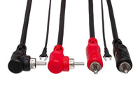 Thumbnail for Hosa CRA-201DJ, Dual RCA to Dual Right Angle RCA with Ground Wire Stereo Interconnect Cable - 1 Meter