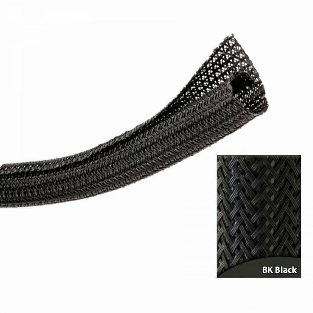 1/8" Black Split Wrap Wire Loom - 10 Feet Keep It Clean