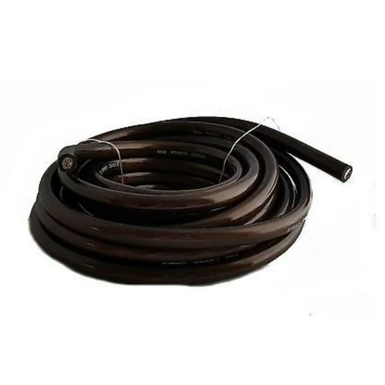 Absolute P020BK 0 Gauge 20 Feet Black Power Ground Wire Cable