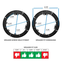 Thumbnail for Metra 82-7303 Speaker Adapters 6 to 6 3/4