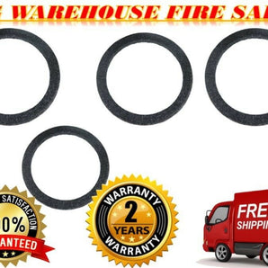 4 10" Gray Carpeted MDF Car Stereo Speaker Woofer Subwoofer Sub Ring Spacer