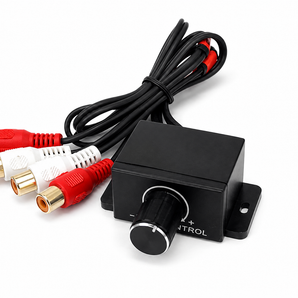 DC Sound RSW-250 Universal RCA Bass Knob & Amplifier Level Control 2-Channel Remote Gain Controller