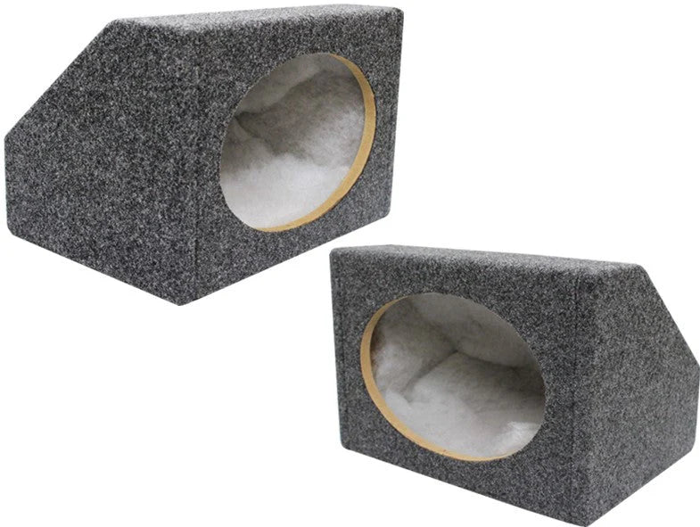 Absolute 6X9PKG MDF Angled Style 6"x9" Gray Car Audio Speaker Box Enclosures