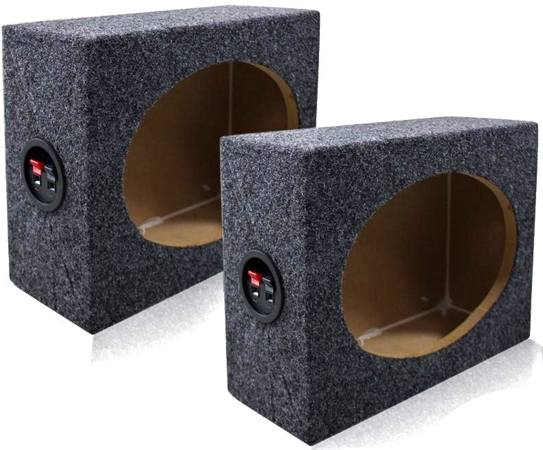 Cerwin Vega H7693 6x9" 3-Way Speakers + Gray Flat Enclosure Speaker Box