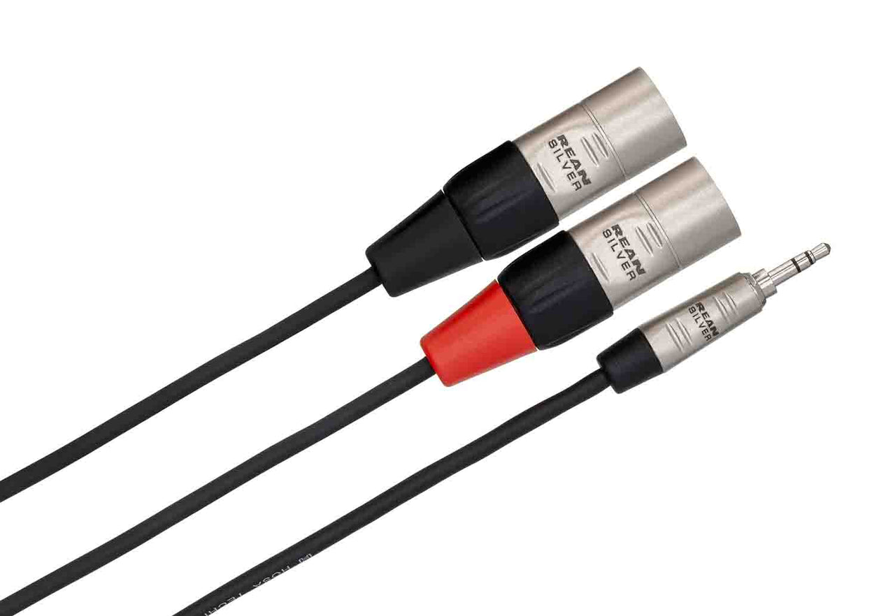 Hosa HMX, 3.5mm TRS Male to Dual XLR Male Pro Stereo Breakout Cable