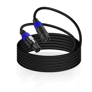 MR DJ CSMSF50 50 Feet PRO PA DJ Speakon Male to Speakon Female Speaker Cable