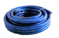 Thumbnail for 30 Feet Premium 0 Gauge Blue & Black Power + Ground Wire Cable 1/0 Gauge Car Audio