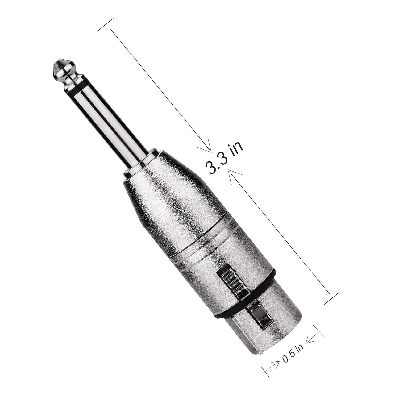 MR DJ XFTRS-2 1/4" TRS to Balanced XLR Female Adapter 2-Pack