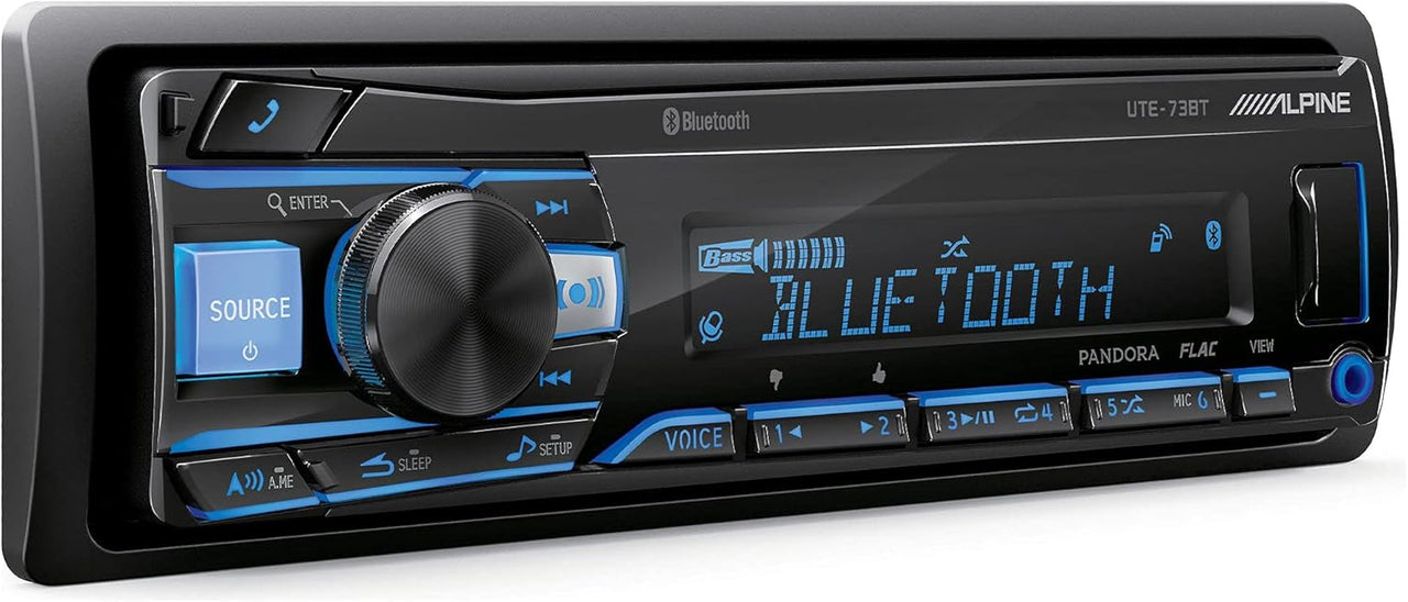 1-Din Alpine Digital Media Bluetooth Stereo Receiver Fit 2003-2008 Toyota Matrix