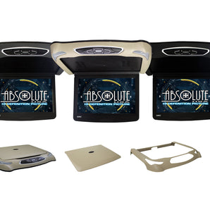 Absolute DFL14HD Flip Down Roof Mounted 14 " LCD Screen Multimedia DVD CD Player