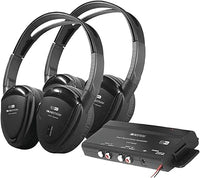 Thumbnail for Power Acoustik HP-902RFT 2-Channel RF 900 MHz Wireless Headphones with Transmitter