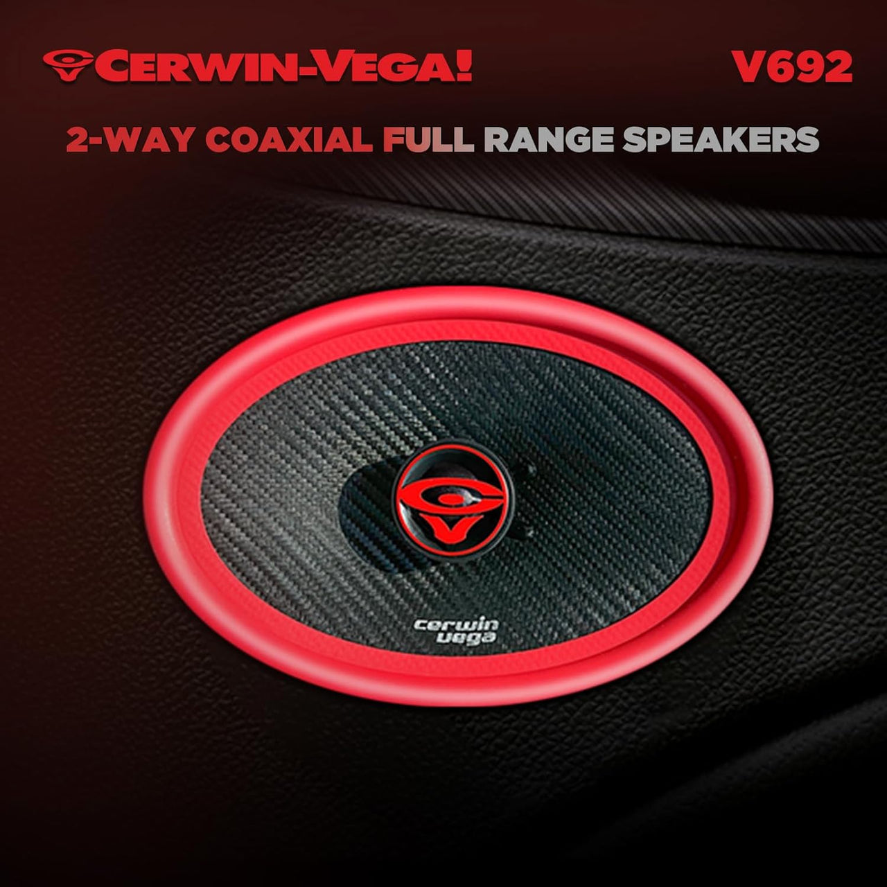 Cerwin Vega V692 2025 Edition 6"x9" 2-WAY COAXIAL FULL RANGE SPEAKERS 2Ω