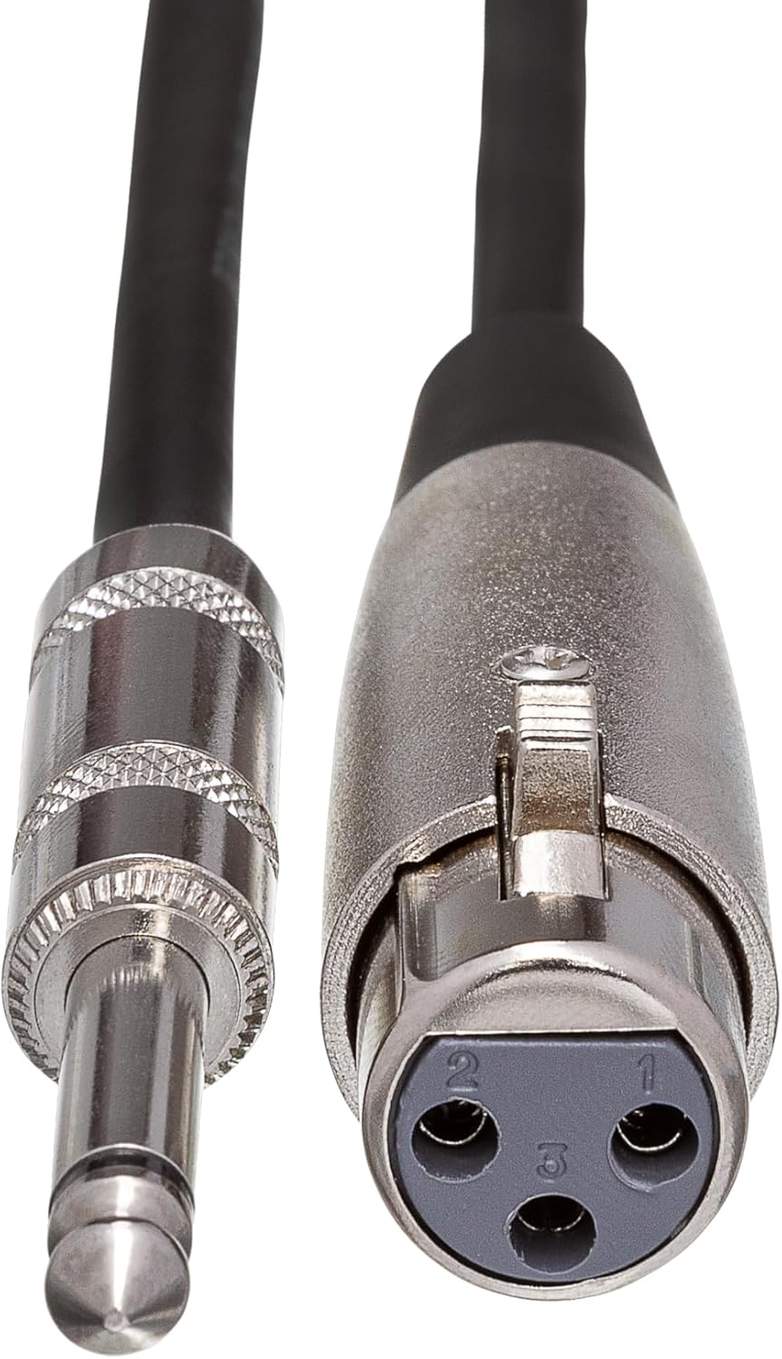 Hosa MCH-110 Microphone Cable XLR Female to 1/4-inch TS Male 10 foot