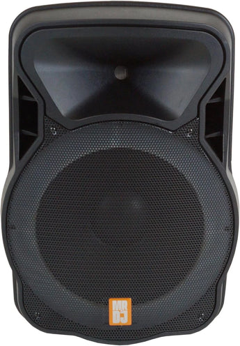 Dual 15-Inch Active PA Speaker Package with Stands