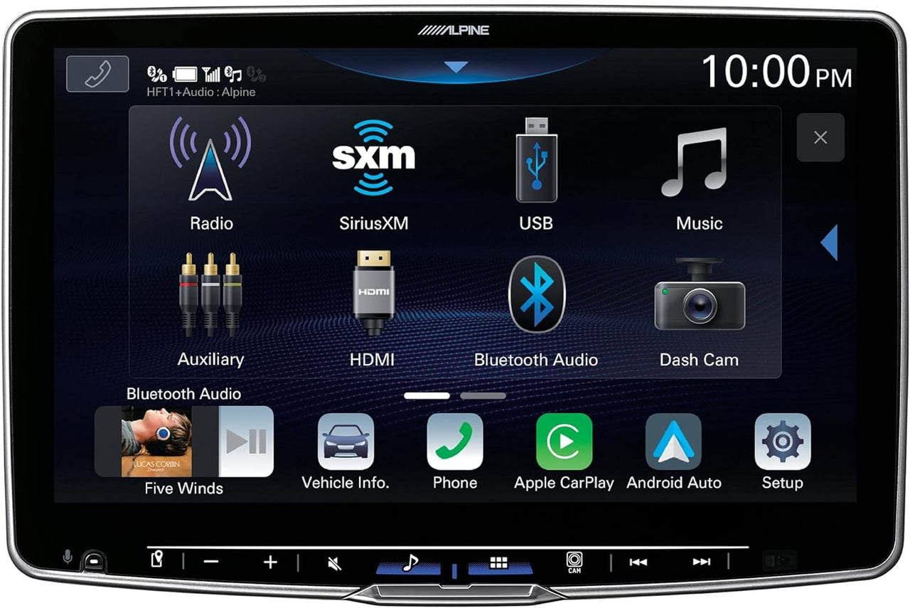 Alpine ILX-F511 Halo11 11" Multimedia Touchscreen Receiver & 2 Pairs Alpine SXE-6926S 6x9 Coax Speakers