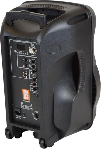 Dual 15-Inch Active PA Speaker Package with Stands
