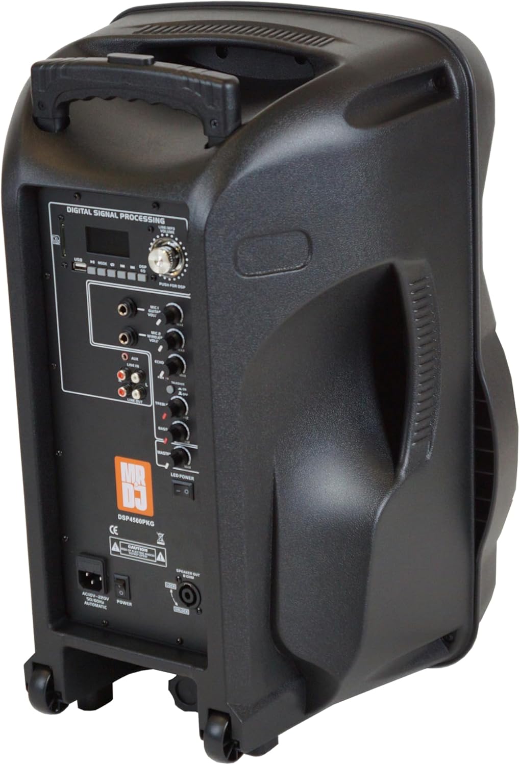 MR DJ DSP4500PKG 15" Active DSP PA DJ Karaoke Speaker