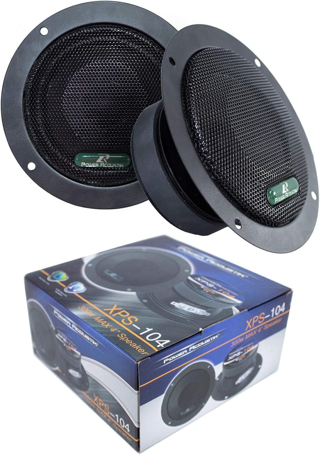 2 Power Acoustik XPS-104 120 Watt 4″ Midrange Speaker