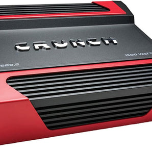 Crunch PZ-1520.2 1500W Powerzone 2-Channel 2 ohm Stable Class-A/B Car Amplifier