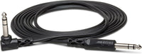 Thumbnail for Hosa CPP-103R Interconnect Cable 1/4-inch TS Male to Right-angle 1/4-inch TS Male 3 foot