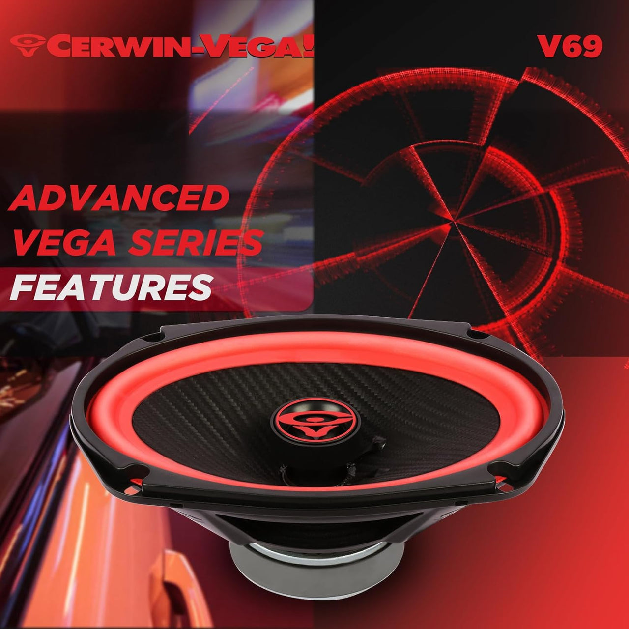 Cerwin Vega V69 2025 Edition 6"x9" 2-WAY COAXIAL FULL RANGE SPEAKERS