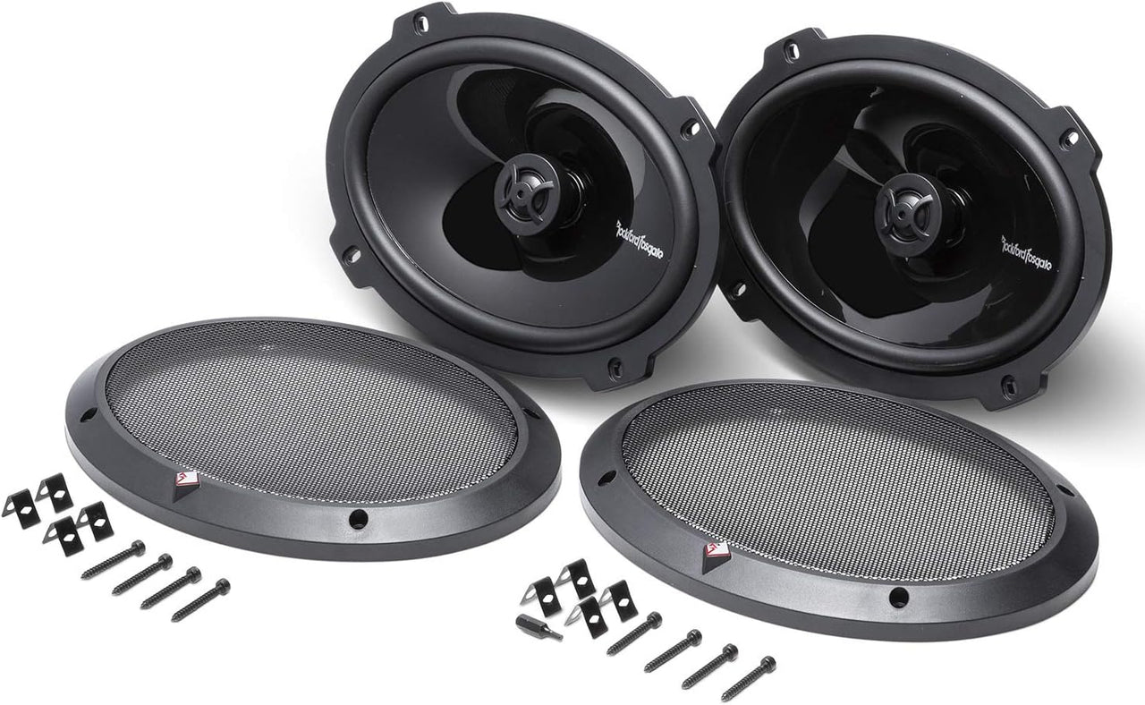 (4) Rockford Fosgate P1692 6x9" Punch Series 480 Watt 2-Way Car Audio Speakers