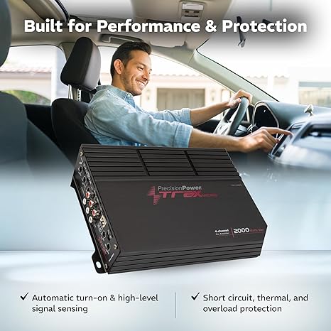 Precision Power TM4.2000D 2000W Class D Trax Micro 4-Channel Micro Car Amplifier