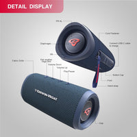 Thumbnail for Cerwin Vega VMBLU Vega Mini Blue Portable Compact Powerhouse Bluetooth Speaker