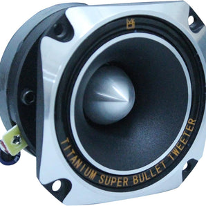 2 MR DJ HDT700S 3.5-Inch Titanium Bullet High Compression Tweeter Car Van ATV UTV Marine Boat Motorcycle Motorsports Competition