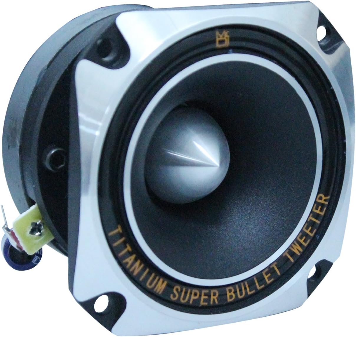 Mr. Dj HDT700S 3.5-Inch Titanium Bullet Tweeter w/ 10 Ounce Ferrite Magnet Chrom