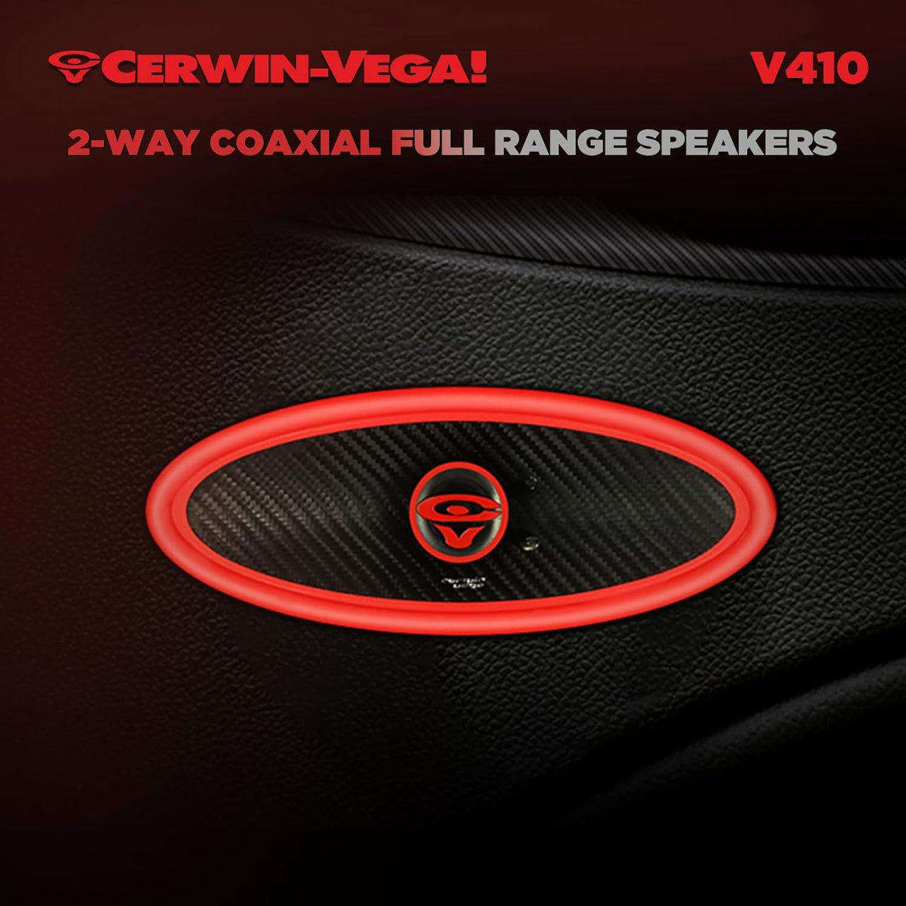 Cerwin Vega V410 2025 Edition - 4"x10" 2-Way Coaxial Full Range Speakers (4Ω) - V410