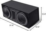 Rockford Fosgate Punch P1-2X10 Dual P1 10" Loaded Subwoofer Enclosure Ported