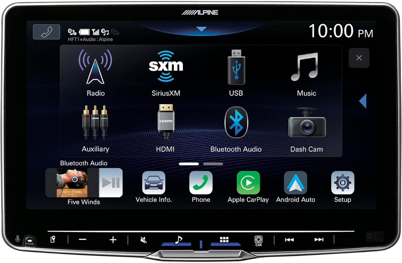 Alpine ILX-F509 Halo9 9" Multimedia Receiver, 2 Pairs SXE-6926S 6x9 Speakers