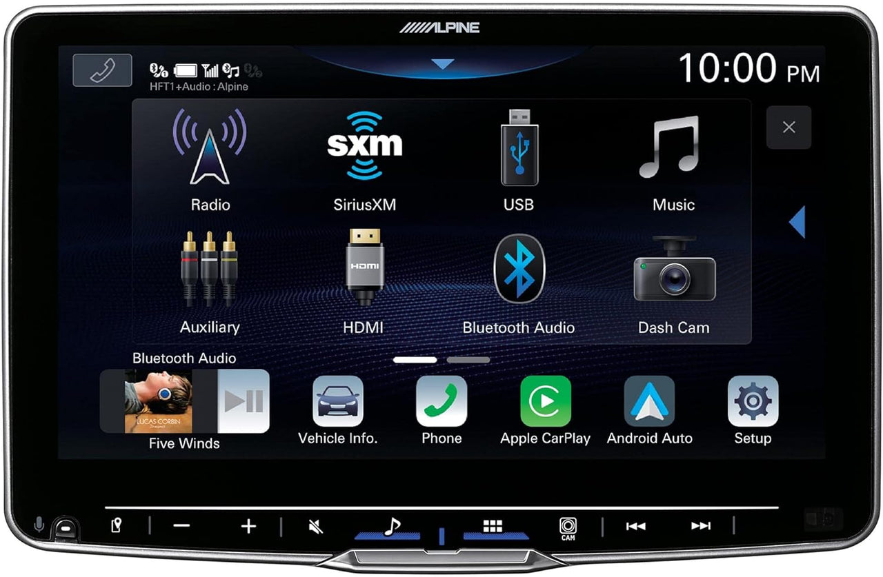 Alpine ILX-F509 Halo9 9" Multimedia Touchscreen Receiver & A Pair Alpine SXE-1726S 6.5" Coax and A Pair SXE-6926S 6x9 Coax Speakers