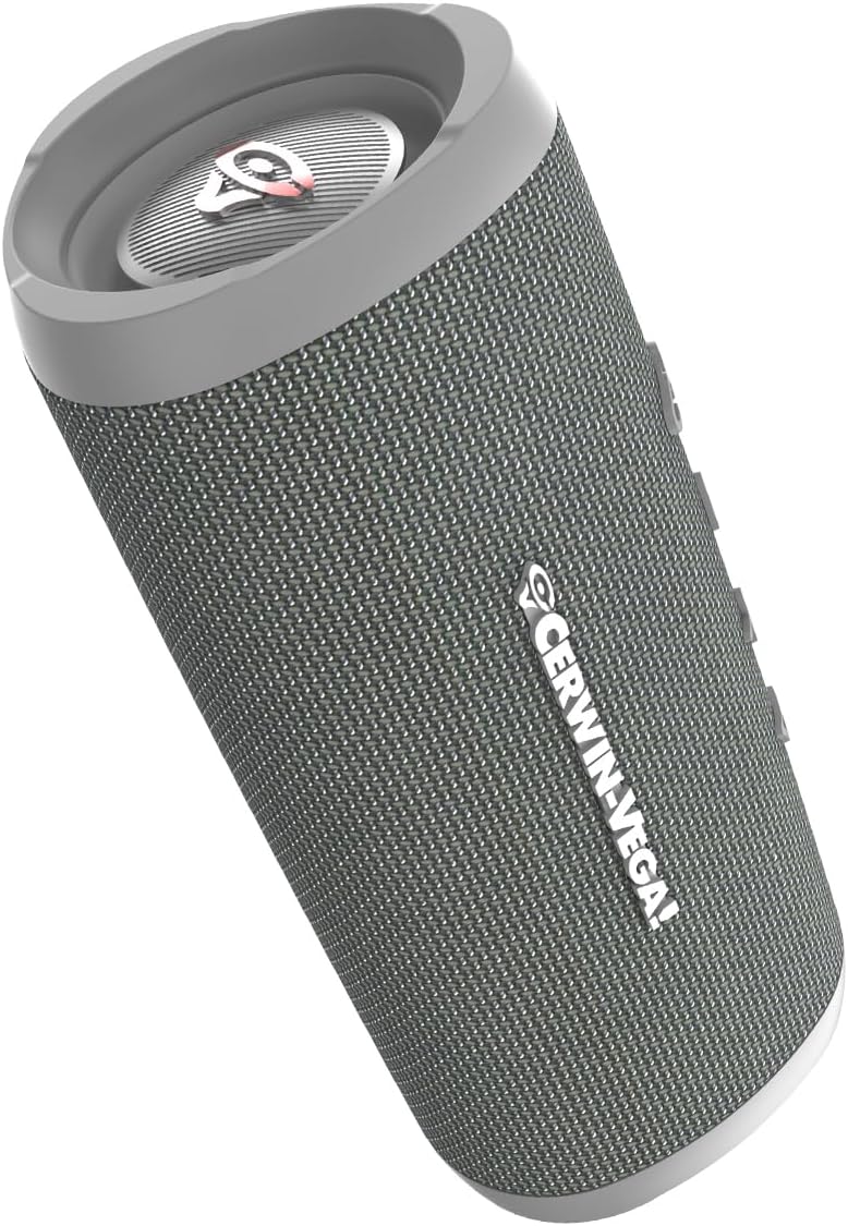 Cerwin Vega VMGRY Vega Mini Gray Portable Compact Powerhouse Bluetooth Speaker
