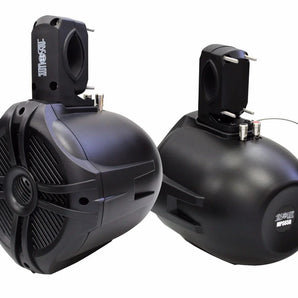 2 Absolute MPS65B Wake Board Marine RV 6.5" 200W Wake Tower POD Enclosure Speaker