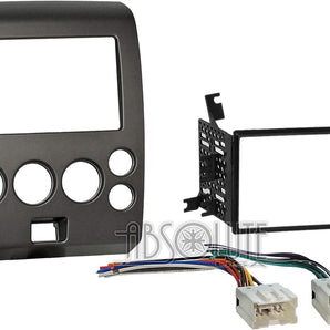Absolute ABS99-7406 Fits Nissan Titan 2004-2005 Double DIN Stereo Harness Radio Install Dash Kit