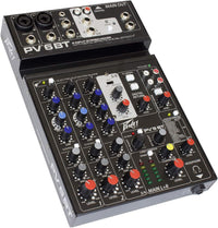 Thumbnail for Peavey PV 6 BT 6 Channel Compact Mixing Mixer Console with Bluetooth + Certified Headphones