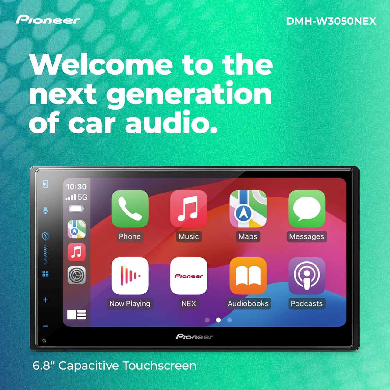 Pioneer DMH-W3050NEX 6.8" Indash Media Receiver CarPlay Android Auto + Camera + bypass